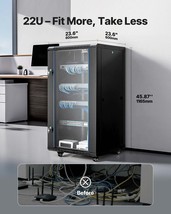 VEVOR 22U Network Cabinet Wall Mount Server Cabinet Rack Enclosure Glass... - $6,025.72 MXN