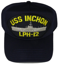 USS INCHON LPH-12 HAT CAP USN NAVY SHIP IWO JIMA CLASS AMPHIBIOUS ASSAUL... - £18.38 GBP