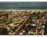 Aerial View Ocean Park Maine ME Linen Postcard Y7 - $2.92