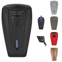 Lotus Fusion Cigar Lighter Triple Flames Metal Housing w/ Punch Choose Color - $88.88 CAD