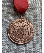 L Vintage Sport Award Medal Bronze Greater Flint Winter Games - $11.00 CAD