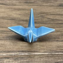 Vintage Miya Japanese Blue Origami Bird Figurine Knick Knack KG JD - $9.89