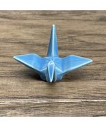 Vintage Miya Japanese Blue Origami Bird Figurine Knick Knack KG JD - $183.42 MXN