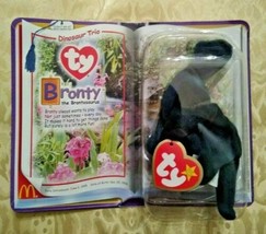 Ty Dinosaur Trio Bronty 1995 McDonalds Beanie Baby Original Package Unop... - £8.50 GBP