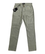 Paige Jeans Craft Cargo Silvercord Green denim Pants Side Pockets Mens S... - $119.00