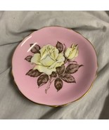 Vintage Paragon Pink Saucer Plate ONLY White Rose Replacement Piece NO T... - £126.09 GBP