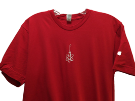 Apple Store Employee T shirt Tech The Halls Medium Christmas Red men women - $10.39