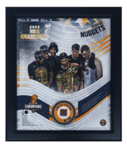 Denver Nuggets 2023 NBA Champs 15&quot; x 17&quot; Game Used Basketball Collage LE... - £211.04 GBP