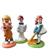 Vintage Porcelain Figurines Baking Baseball Choir Set of 3