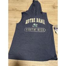 Colosseum Notre Dame Fightin Irish Sleeveless Hoodie Shirt Mens Sz M NWT... - $21.78