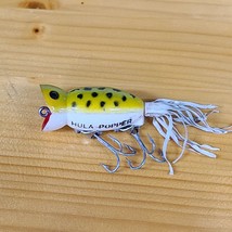 Fred Arbogast Hula Popper Green Black Spots 2 1/4 &quot; Frog Fishing Lure - £9.91 GBP