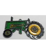 Green Tractor Acrylic Suncatcher Vintage Fun Stained Glass Look - £7.19 GBP