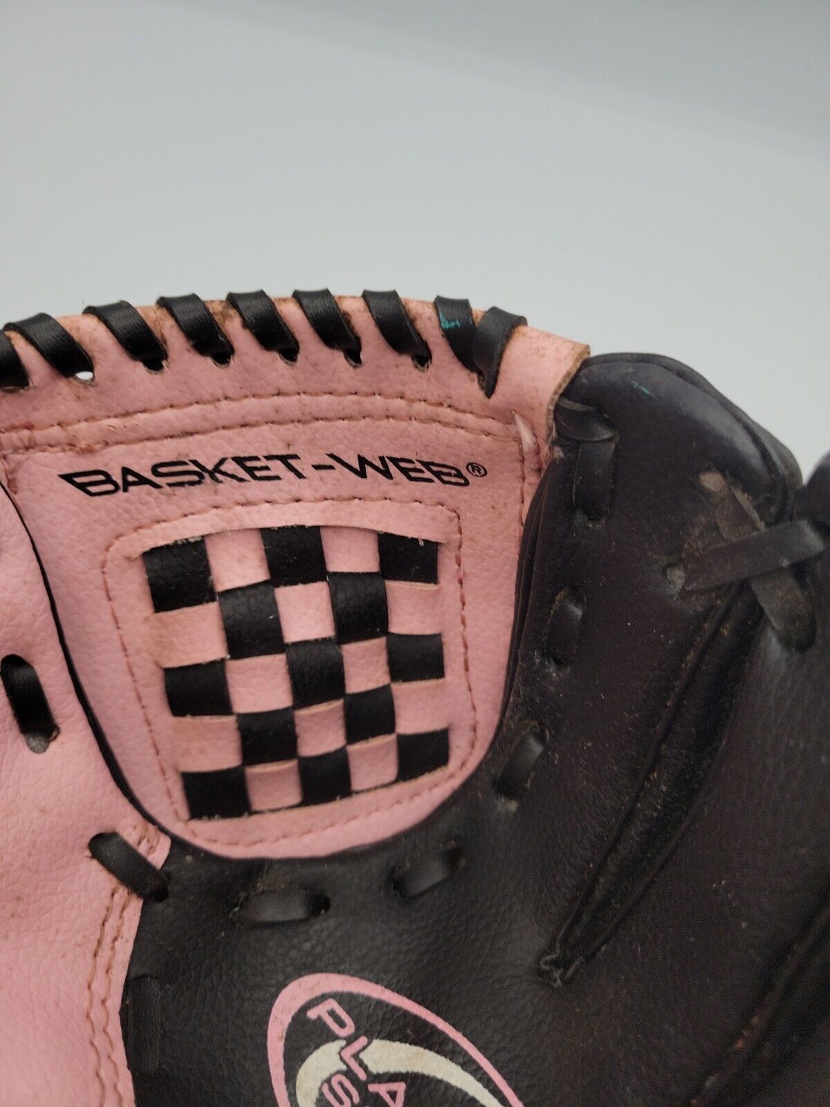 Rawlings 9" PL90PB Youth Black Pink TBall Mitt Baseball Glove Right