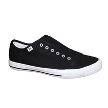 Hurley Ladies Size 8 Chloe Slip on Canvas Sneaker Shoes, Black - $23.99