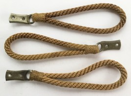 3 - Vintage Automobile Rope Grab Handles  1930s Auburn? - $95.00