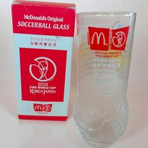 Vintage 2002 FIFA World Cup Soccerball Glass - McDonald&#39;s &amp; Coca-Cola Te... - $625.84 MXN