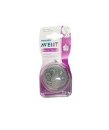 Philips Avent Pack of 2 Natural Nipple, First Flow, 0M, Newborns, SCF657 - $262.60 MXN
