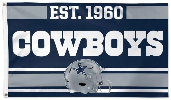 Dallas Cowboys 3×5 Flag – Established 1960 NFL Team Banner - £14.29 GBP