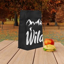 WILD Nature-Themed Lunch Bag: Polyester, Insulated, Magnetic Closure, Cu... - £29.25 GBP