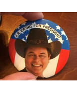 VTG Political Pinback Button J.R. EWING FOR PRESIDENT 1980 Dallas Larry ... - £10.43 GBP