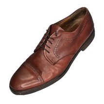 Salvatore Ferragamo Cap Toe Dress Shoes Mens 11 D Brown Leather Vibram G... - £46.73 GBP