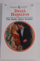 the bride wore scarlet by diana hamilton paperback fiction novel - £4.70 GBP