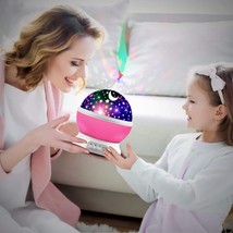 Pink- Star Projector, Night Light Lamp Fun Birthday Gifts - £22.82 GBP