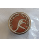 1978 SKATE CANADA VANCOUVER CANADIAN SPORTS LAPEL PIN NIP NOS VINTAGE EV... - $31.53 CAD