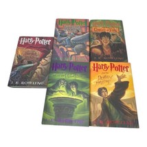 Lot Of 5 Harry Potter Hardcover Books 2 3 4 6 &amp; 7 - J.K. Rowling - £31.61 GBP