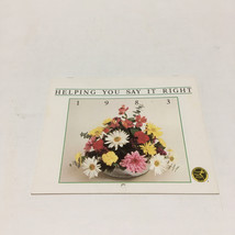 FTD florist flower 1983 calendar Helping you say it right movie photo prop  - $19.75