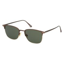 TOM FORD FT0851 49N Matte Dark Brown/Green 52-20-145 Sunglasses New Authentic - £136.69 GBP