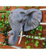 Large 19&quot;L Sahara Elephant Wall Bust For Home Decor Wall Plaque Hanging ... - €86,45 EUR