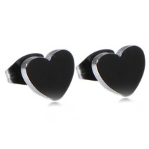 ZORCVENS Gold &amp; silver color Love Heart Women Stud Earrings Hot sell Stainless S - £6.69 GBP