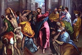 Christ Drives the Dealers from the Temple by El Greco - Art Print - £17.29 GBP+