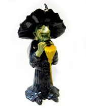 Wilton Ent. Halloween 5&quot; Wacky Witch w/ Hair &amp; Broom Plastic Cake Topper (1979) - £18.14 GBP