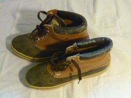 Men&#39;s MERRELL EXPLORER Tan Leather Hiking Ankle Boots size 6 medium 14018 - $12.14