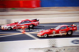 4x6 Color Photo Tom Mc Ewen Coors Vette Vs Kenny Bernstein Budweiser King 1985 - £2.19 GBP