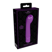 Shots Royal Gems Bijou Rechargeable Curved Silicone Bullet Vibrator Purple - £38.23 GBP