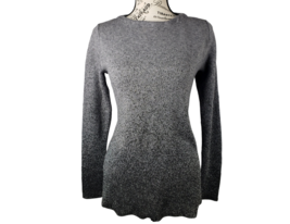 LIZ CLAIBORNE Gray Silver Metallic Long Sleeve Career Casual Sweater Women Sz XS - £14.78 GBP