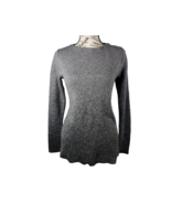 LIZ CLAIBORNE Gray Silver Metallic Long Sleeve Career Casual Sweater Wom... - $356.16 MXN