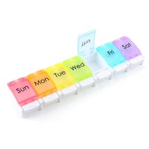 Weekly Pill Organizer 7 Day 3 Times a Day Portable Case Colorful - €8,35 Weekly Pill Organizer 7 Day 3 Times a Day Portable Case Colorful - €8,35 EUR
