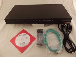 Rose Electronics QV-4KVMDVI-2 QuadraVista II DVI KVM Multiviewer Vid Switch 68-2 - £827.56 GBP