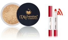 ITAY  Mineral Cosmetics   Mineral Foundation MF-5 +Cailyn Lip Pencil apple  - £38.77 GBP