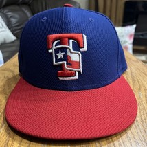 New Era 59Fifty Texas Rangers MLB Hat Cap With Lone Star Flag Fitted Size 7 - $16.79