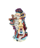 CRINKLE CLAUS Teddy Dutch Christmas figurine - 5.5&quot; resin HTF 1998 Santa... - £19.65 GBP