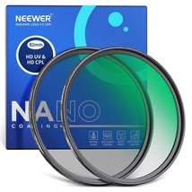 NEEWER 82mm CPL UV Lens Filter Kit, Circular Polarizer/UV Protection Len... - £51.10 GBP