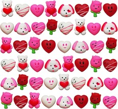 Mini Valentines Squishies Toys Bulk 48 PCS Valentines Gifts for Kids in ... - £26.63 GBP