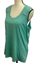 Womens Performance Bicycle Tank Top Size XXL Mint Green Back Pockets  - $9.80