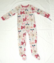 Carters Fleece Footed Pajama Blanket Sleeper Size 12 Butterfly Girl Warm... - $524.64 MXN