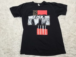 2001 U2 Joshua Tree 1987 Live M Black T-SHIRT Made In Usa Bono Edge Pop Rock 80s - £26.17 GBP